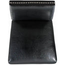  Elements International Meridian Faux Leather Counter Height Side Chair Set in Black IMAGE 5