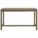  Elements International Oak Lawn Bar Table Single Pack (Table + Three Stools) IMAGE 4