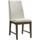  Elements International Dapper Dining Side Chair (Walnut Finish) IMAGE 1