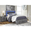  Size_Queen  -- Lodanna Upholstered Panel Bed with Storage IMAGE 2