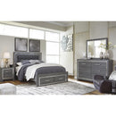  Size_Queen  -- Lodanna Upholstered Panel Bed with Storage IMAGE 4