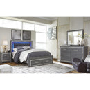  Size_Queen  -- Lodanna Upholstered Panel Bed with Storage IMAGE 5