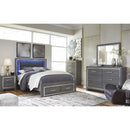  Size_Queen  -- Lodanna Upholstered Panel Bed with Storage IMAGE 7