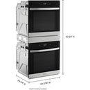  Color_Stainless Steel  -- 24 inch, 5.8 cu. ft.  Double Wall Oven with True Convection Technology IMAGE 6