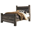  Size_Queen  -- Wynnlow B440B7 Queen Upholstered Poster Bed IMAGE 1