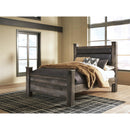  Size_Queen  -- Wynnlow B440B7 Queen Upholstered Poster Bed IMAGE 2