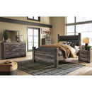  Size_Queen  -- Wynnlow B440B7 Queen Upholstered Poster Bed IMAGE 3