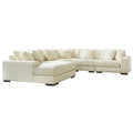  Manufacturer Color_Ivory  -- Lindyn Fabric 5 pc Sectional IMAGE 1