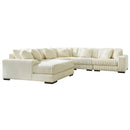  Manufacturer Color_Ivory  -- Lindyn Fabric 5 pc Sectional IMAGE 1