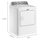  Maytag 7.0 cu. ft. Gas Dryer with Moisture Sensing MGD5430MW IMAGE 4