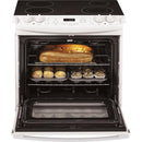  GE 30-inch, Drop-In Electric Range with Ceramic Glass Cooktop JD630DTWW IMAGE 3