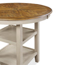  New Classic Furniture Mitchell D1763-52S-BSQ 5 pc Counter Height Dinette - Two Tone Bisque/Brown IMAGE 4