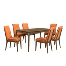  New Classic Furniture Maggie D7185B-10 Dining Table - Walnut IMAGE 3
