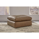  Manufacturer Color_Caramel  -- Emilia Leather Match Ottoman IMAGE 4
