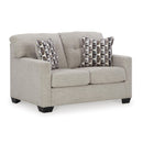  Manufacturer Color_Pebble  -- Mahoney Stationary Fabric Loveseat IMAGE 1