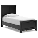  Size_Twin  -- Lanolee Panel Bed IMAGE 1