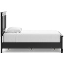  Size_Twin  -- Lanolee Panel Bed IMAGE 3