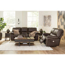  Manufacturer Color_Dark Brown  -- Leesworth Power Reclining Leather Match Sofa IMAGE 10