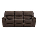  Manufacturer Color_Dark Brown  -- Leesworth Power Reclining Leather Match Sofa IMAGE 3