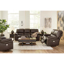  Manufacturer Color_Dark Brown  -- Leesworth Power Rocker Leather Match Recliner IMAGE 9