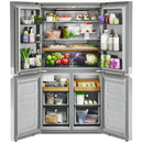  KitchenAid 36-inch, 19.4 cu. ft. Counter-Depth 4-Door Refrigerator with PrintShield™ Finish KRQC506MPS IMAGE 3