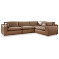  Manufacturer Color_Caramel  -- Emilia Leather Match 4 pc Sectional IMAGE 1