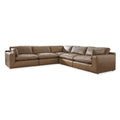  Manufacturer Color_Caramel  -- Emilia Leather Match 5 pc Sectional IMAGE 1