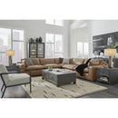 Manufacturer Color_Caramel  -- Emilia Leather Match 5 pc Sectional IMAGE 4