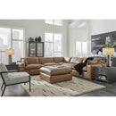  Manufacturer Color_Caramel  -- Emilia Leather Match 5 pc Sectional IMAGE 5
