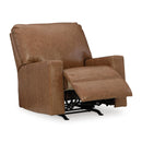  Manufacturer Color_Caramel  -- Bolsena Rocker Leather Match Recliner IMAGE 2