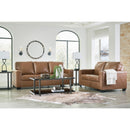  Manufacturer Color_Caramel  -- Bolsena Stationary Leather Match Loveseat IMAGE 10