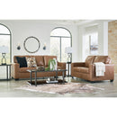  Manufacturer Color_Caramel  -- Bolsena Stationary Leather Match Loveseat IMAGE 11