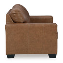  Manufacturer Color_Caramel  -- Bolsena Stationary Leather Match Loveseat IMAGE 3