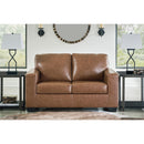  Manufacturer Color_Caramel  -- Bolsena Stationary Leather Match Loveseat IMAGE 5