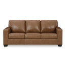  Manufacturer Color_Caramel  -- Bolsena Stationary Leather Match Sofa IMAGE 2