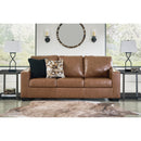  Manufacturer Color_Caramel  -- Bolsena Stationary Leather Match Sofa IMAGE 5