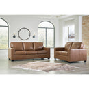  Manufacturer Color_Caramel  -- Bolsena Stationary Leather Match Sofa IMAGE 6