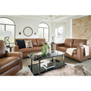  Manufacturer Color_Caramel  -- Bolsena Stationary Leather Match Sofa IMAGE 9