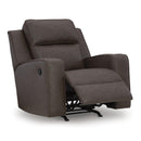  Manufacturer Color_Umber  -- Lavenhorne Rocker Leather Look Recliner IMAGE 2