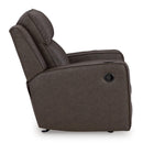  Manufacturer Color_Umber  -- Lavenhorne Rocker Leather Look Recliner IMAGE 4