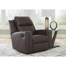  Manufacturer Color_Umber  -- Lavenhorne Rocker Leather Look Recliner IMAGE 7