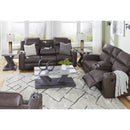  Manufacturer Color_Umber  -- Lavenhorne Rocker Leather Look Recliner IMAGE 9