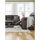 Manufacturer Color_Umber  -- Lavenhorne Reclining Leather Look Sofa IMAGE 13