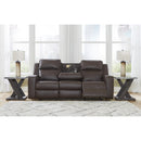  Manufacturer Color_Umber  -- Lavenhorne Reclining Leather Look Sofa IMAGE 7