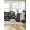  Manufacturer Color_Umber  -- Lavenhorne Reclining Leather Look Loveseat with Console IMAGE 11