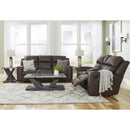  Manufacturer Color_Umber  -- Lavenhorne Reclining Leather Look Loveseat with Console IMAGE 14