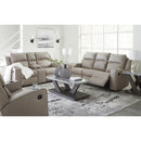  Manufacturer Color_Pebble  -- Lavenhorne 6330789 Reclining Sofa with Drop Down Table IMAGE 12