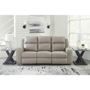  Manufacturer Color_Pebble  -- Lavenhorne 6330789 Reclining Sofa with Drop Down Table IMAGE 5