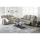  Manufacturer Color_Pebble  -- Lavenhorne 6330794 Double Reclining Loveseat with Console IMAGE 10