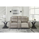  Manufacturer Color_Pebble  -- Lavenhorne 6330794 Double Reclining Loveseat with Console IMAGE 6